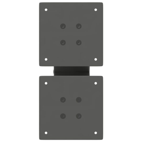 vidaXL Nohy konferenčného stolíka X-Shaped 2 ks Antracit 30x(30-31) cm – Obrázok 7