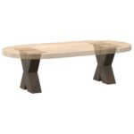 vidaXL Nohy konferenčného stolíka v tvare X, 2 ks, prírodná oceľ, 30 x (30-31) cm, oceľ – Obrázok 8