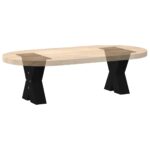 vidaXL Nohy konferenčného stolíka v tvare X, 2 ks, čierne, 40 x (30-31) cm, oceľové – Obrázok 8