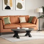 vidaXL Nohy konferenčného stolíka v tvare X, 2 ks, čierne, 50 x (30-31) cm, oceľové – Obrázok 2