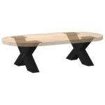 vidaXL Nohy konferenčného stolíka v tvare X, 2 ks, čierne, 50 x (30-31) cm, oceľové – Obrázok 8