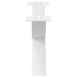 vidaXL Nohy konferenčného stolíka v tvare X, 2 ks, biele, 70 x (30-31) cm, oceľové – Obrázok 6