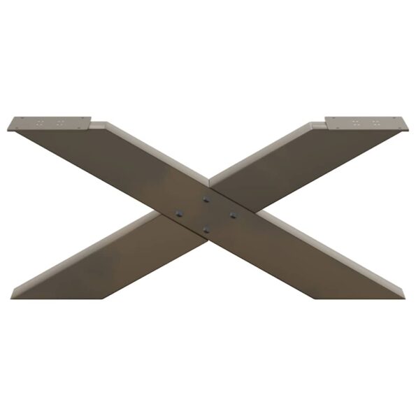 VidaXL Nohy konferenčného stolíka v tvare X 2 ks 70x(30-31) cm oceľ – Obrázok 5