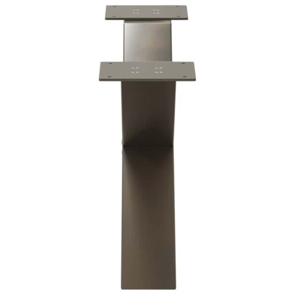 VidaXL Nohy konferenčného stolíka v tvare X 2 ks 70x(30-31) cm oceľ – Obrázok 6