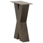 vidaXL Nohy konferenčného stolíka v tvare X, 2 ks, prírodná oceľ, 38 x (42-43) cm, oceľ – Obrázok 4