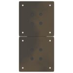 vidaXL Nohy konferenčného stolíka v tvare X, 2 ks, prírodná oceľ, 38 x (42-43) cm, oceľ – Obrázok 7