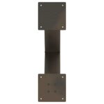 vidaXL Nohy konferenčného stolíka v tvare X, 2 ks, prírodná oceľ, 50 x (42-43) cm, oceľ – Obrázok 7