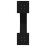 vidaXL Nohy konferenčného stolíka X-Shaped 2 ks Čierna 60x(42-43) cm – Obrázok 7