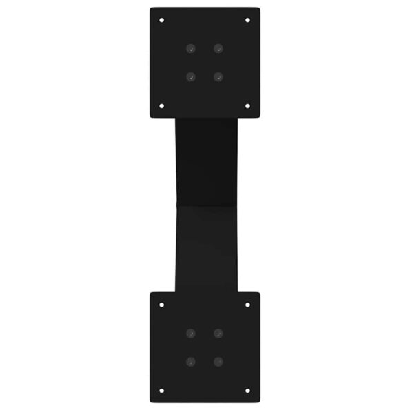 vidaXL Nohy konferenčného stolíka X-Shaped 2 ks Čierna 60x(42-43) cm – Obrázok 7