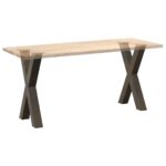 vidaXL Nohy jedálenského stola v tvare X 2 ks 60x(72-73) cm oceľ – Obrázok 8