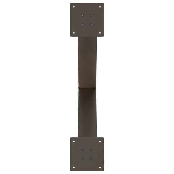 vidaXL Nohy jedálenského stola v tvare X 2 ks 80x(72-73) cm oceľ – Obrázok 7