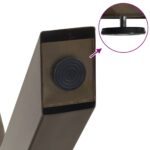 vidaXL Nohy jedálenského stola v tvare X 2 ks 80x(72-73) cm oceľ – Obrázok 9