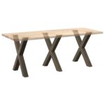 vidaXL Nohy jedálenského stola v tvare X 3 ks 80x(72-73) cm oceľ – Obrázok 8