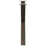 vidaXL Nohy k jedálenskému stolu v tvare X, 3 ks, prírodná oceľ, 90 x (72-73) cm, oceľ – Obrázok 6