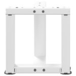 vidaXL Nohy konferenčného stolíka v tvare T, 2 ks, biele, 30x25x(30-31) cm, oceľové – Obrázok 5