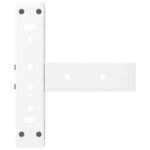 vidaXL Nohy konferenčného stolíka v tvare T, 2 ks, biele, 30x25x(30-31) cm, oceľové – Obrázok 6