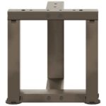 vidaXL Nohy konferenčného stolíka v tvare T, 2 ks, čierne, 30x25x(30-31) cm, oceľové – Obrázok 6