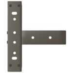 vidaXL Nohy konferenčného stolíka v tvare T, 2 ks, čierne, 30x25x(30-31) cm, oceľové – Obrázok 7