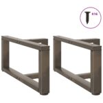 vidaXL Nohy konferenčného stolíka v tvare T, 2 ks, čierne, 70x25x(30-31) cm, oceľové – Obrázok 12