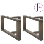 vidaXL Nohy konferenčného stolíka v tvare T, 2 ks, čierne, 70x25x(30-31) cm, oceľové – Obrázok 3