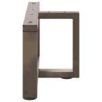 vidaXL Nohy konferenčného stolíka v tvare T, 2 ks, čierne, 70x25x(30-31) cm, oceľové – Obrázok 5