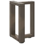 VidaXL Nohy konferenčného stolíka v tvare T 2 ks 28x25x(42-43) cm oceľ – Obrázok 3