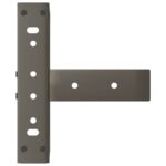 VidaXL Nohy konferenčného stolíka v tvare T 2 ks 28x25x(42-43) cm oceľ – Obrázok 7