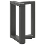 vidaXL Nohy konferenčného stolíka v tvare T, 2 ks, antracitové, 38x25x(42-43) cm, oceľ – Obrázok 4