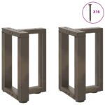 VidaXL Nohy konferenčného stolíka v tvare T 2 ks 38x25x(42-43) cm oceľ – Obrázok 3