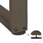 VidaXL Nohy konferenčného stolíka v tvare T 2 ks 38x25x(42-43) cm oceľ – Obrázok 9