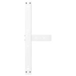 vidaXL Nohy konferenčného stolíka v tvare T, 2 ks, biele, 60x25x(42-43) cm, oceľové – Obrázok 7