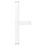 vidaXL Nohy konferenčného stolíka v tvare T, 2 ks, biele, 70x25x(42-43) cm, oceľové – Obrázok 7