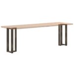 vidaXL Nohy konzolového stola v tvare T 2 ks 38x25x(72-73) cm oceľ – Obrázok 8