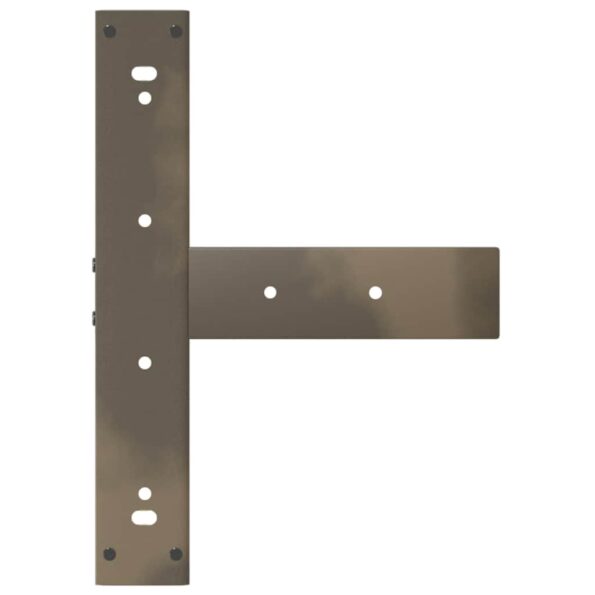 vidaXL Nohy jedálenského stola v tvare T 2 ks 50x35x(72-73) cm oceľ – Obrázok 7