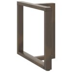 vidaXL Nohy jedálenského stola v tvare T 2 ks 70x35x(72-73) cm oceľ – Obrázok 3