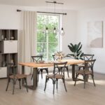 vidaXL Nohy jedálenského stola v tvare T 2 ks 80x35x(72-73) cm oceľ – Obrázok 2