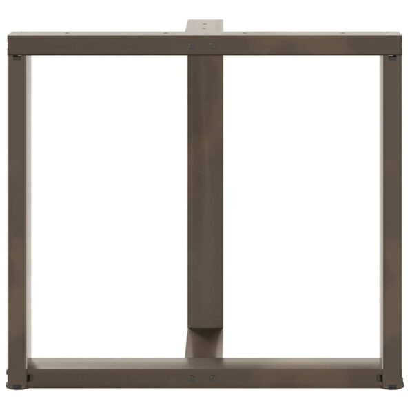 vidaXL Nohy jedálenského stola v tvare T 2 ks 80x35x(72-73) cm oceľ – Obrázok 6