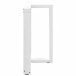 vidaXL Nohy k jedálenskému stolu v tvare T, 2 ks, biele, 90x35x(72-73) cm, oceľové – Obrázok 5