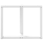 vidaXL Nohy k jedálenskému stolu v tvare T, 2 ks, biele, 90x35x(72-73) cm, oceľové – Obrázok 6
