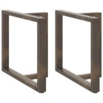 vidaXL Nohy k jedálenskému stolu v tvare T, 2 ks, čierne, 90x35x(72-73) cm, oceľ