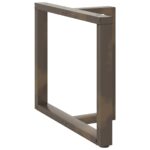 vidaXL Nohy k jedálenskému stolu v tvare T, 2 ks, čierne, 90x35x(72-73) cm, oceľ – Obrázok 3