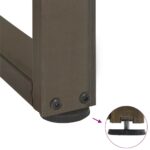 vidaXL Nohy k jedálenskému stolu v tvare T, 2 ks, čierne, 90x35x(72-73) cm, oceľ – Obrázok 9