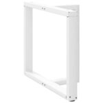 vidaXL Nohy k jedálenskému stolu v tvare T, 2 ks, biele, 100x35x(72-73) cm, oceľové – Obrázok 3