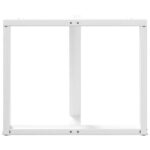 vidaXL Nohy k jedálenskému stolu v tvare T, 2 ks, biele, 100x35x(72-73) cm, oceľové – Obrázok 6