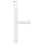 vidaXL Nohy k jedálenskému stolu v tvare T, 2 ks, biele, 100x35x(72-73) cm, oceľové – Obrázok 7