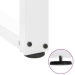 vidaXL Nohy k jedálenskému stolu v tvare T, 2 ks, biele, 100x35x(72-73) cm, oceľové – Obrázok 9