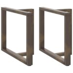 vidaXL Nohy jedálenského stola v tvare T 2 ks 100x35x(72-73) cm oceľ