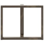 vidaXL Nohy jedálenského stola v tvare T 2 ks 100x35x(72-73) cm oceľ – Obrázok 6