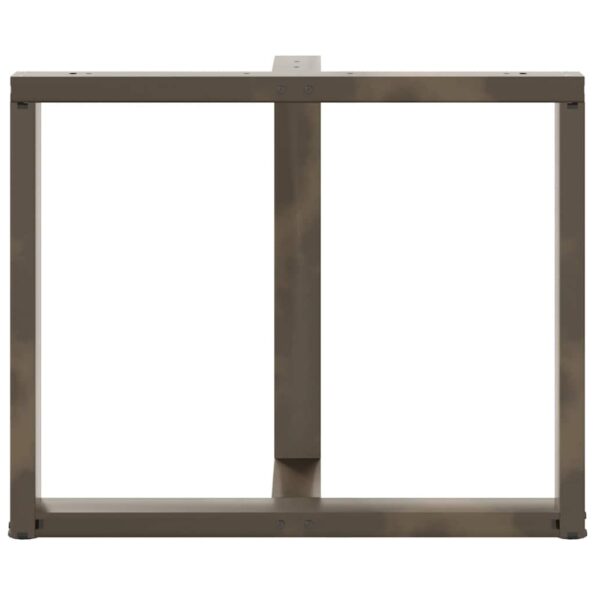 vidaXL Nohy jedálenského stola v tvare T 2 ks 100x35x(72-73) cm oceľ – Obrázok 6