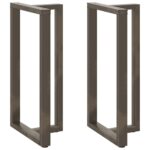 VidaXL Nohy barového stola v tvare T 2 ks 60x35x(110-111) cm oceľ